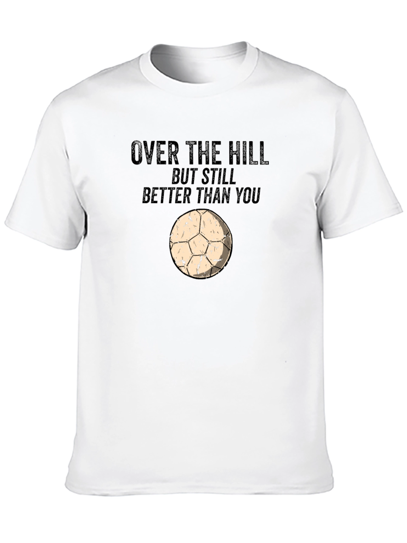 Black Funny Over The Hill Graphic Tee view 10