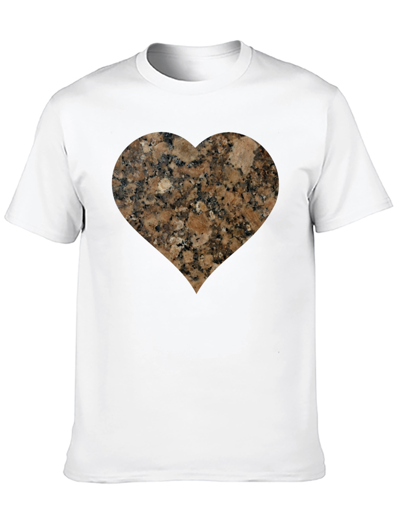 Black Granite Heart Tee - Unique Graphic T-Shirt view 10