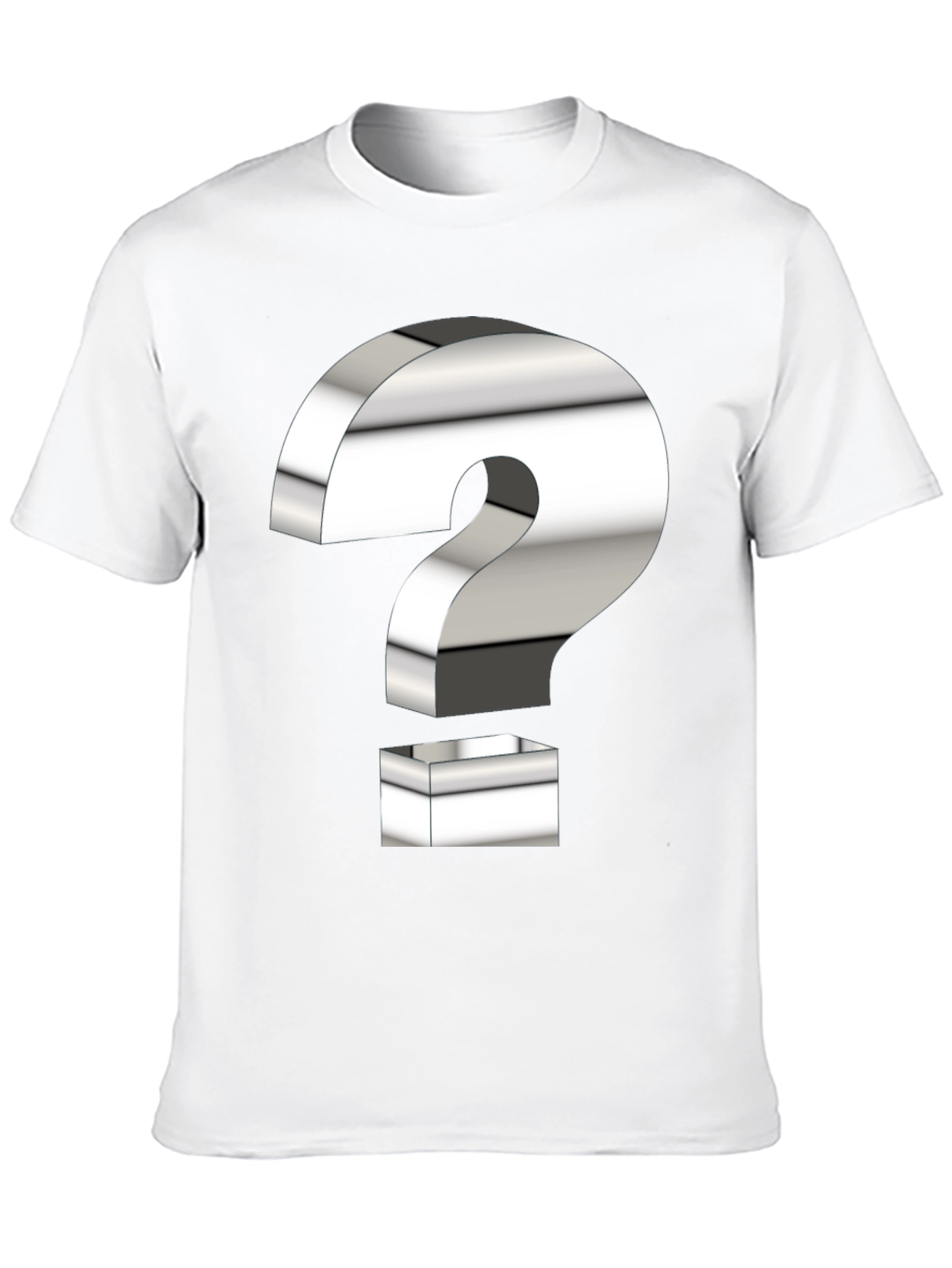 Black Question Mark Graphic T-Shirt view 10
