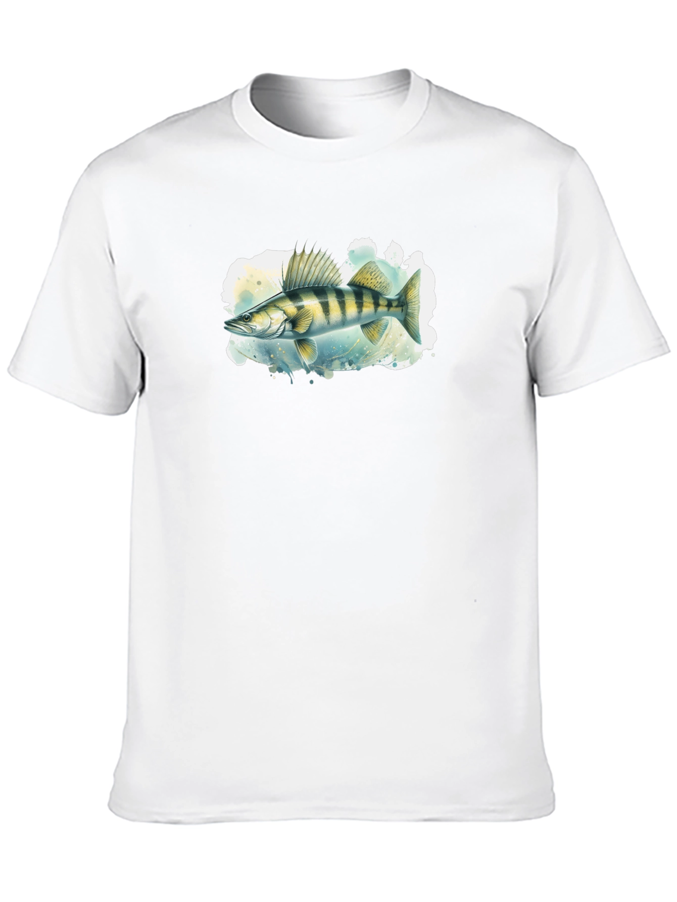 Black Walleye Fish Graphic Black T-Shirt view 10
