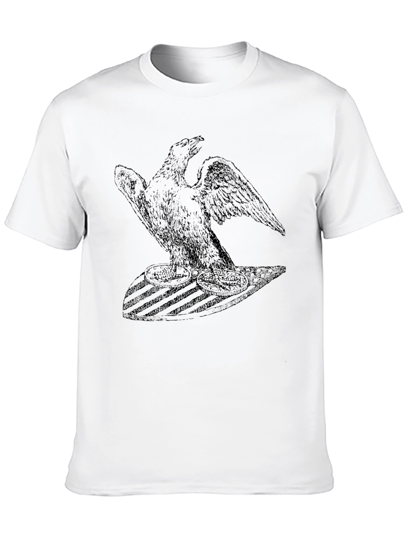 Black Black Eagle Graphic Tee - Bold American Design view 10