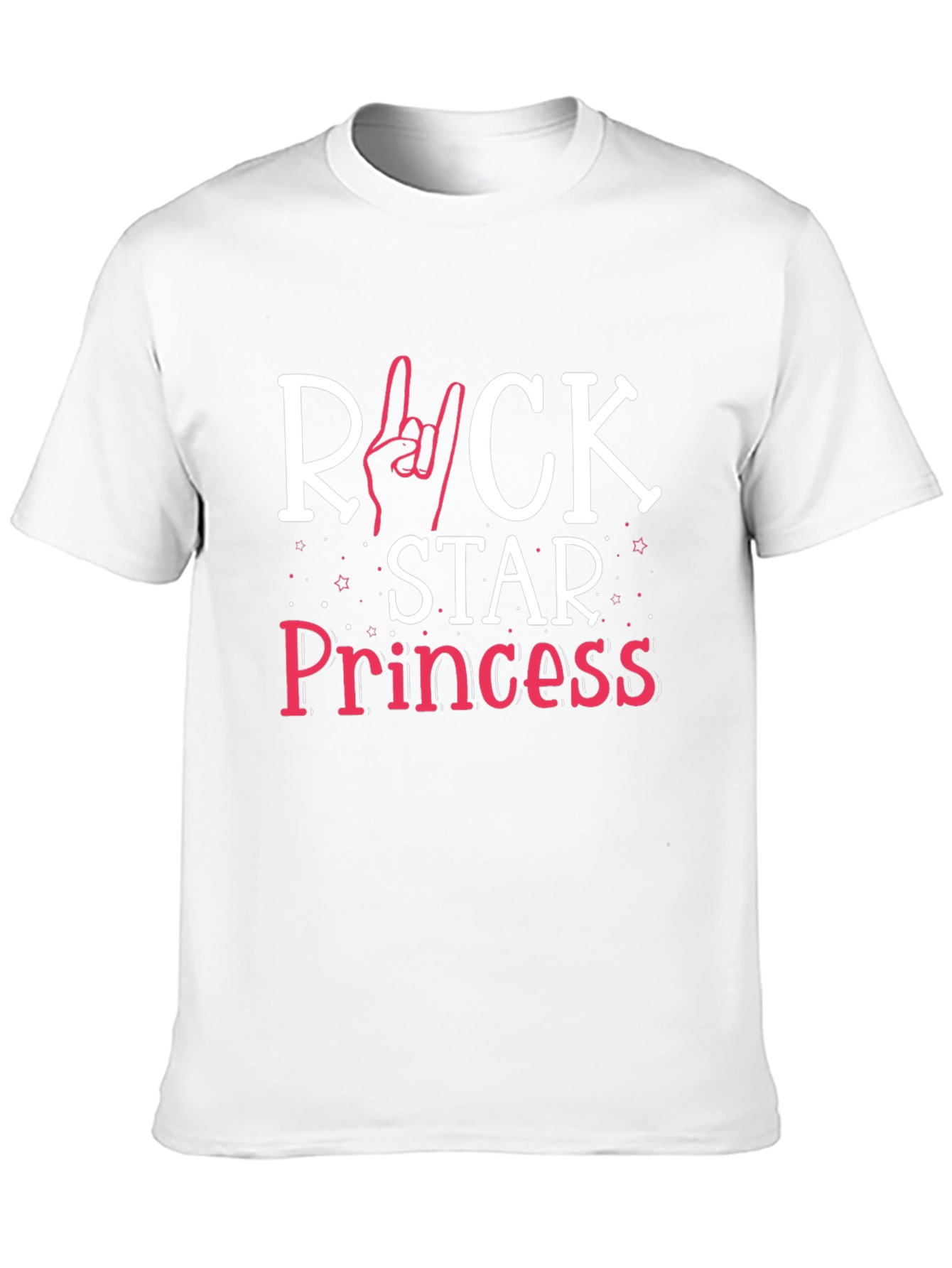 Black Rockstar Princess Graphic T-Shirt - Black Cotton Tee view 10