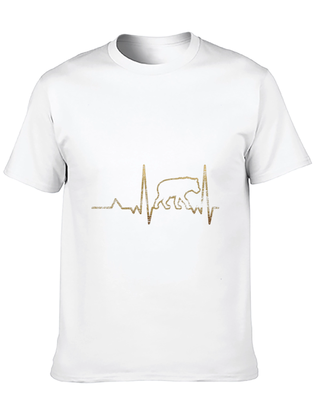 Black Bear Heartbeat Graphic Tee - Unique Design view 10