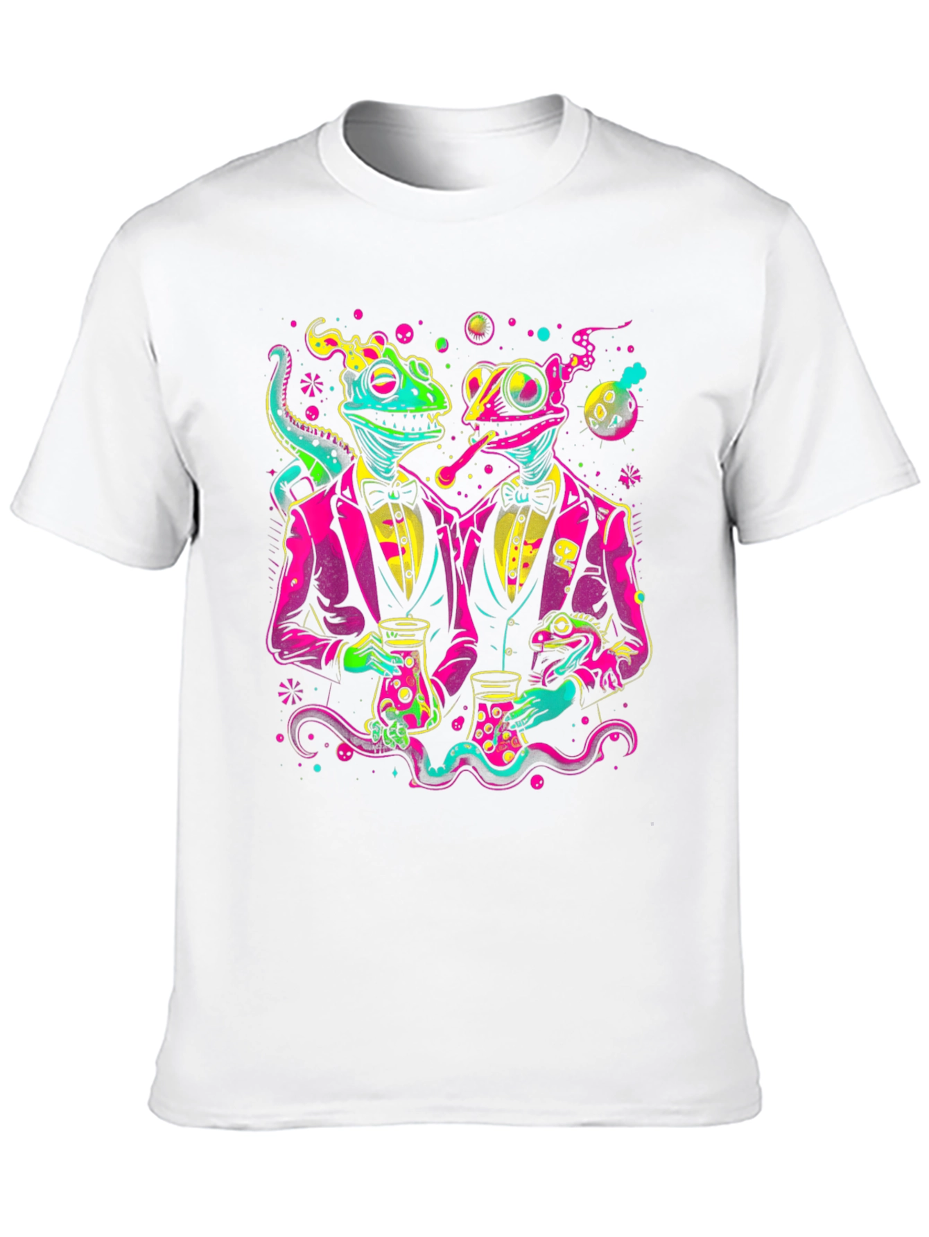 Black Lizard Tuxedo T-Shirt - Funky Reptile Design view 10