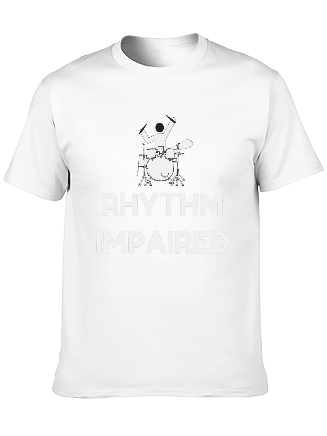 Black Rhythm Impaired Drummer Graphic Tee view 10