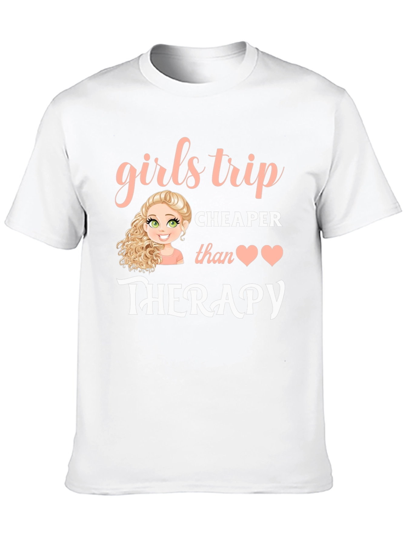 Girls Trip Therapy T-Shirt - Black Cotton Tee - 10