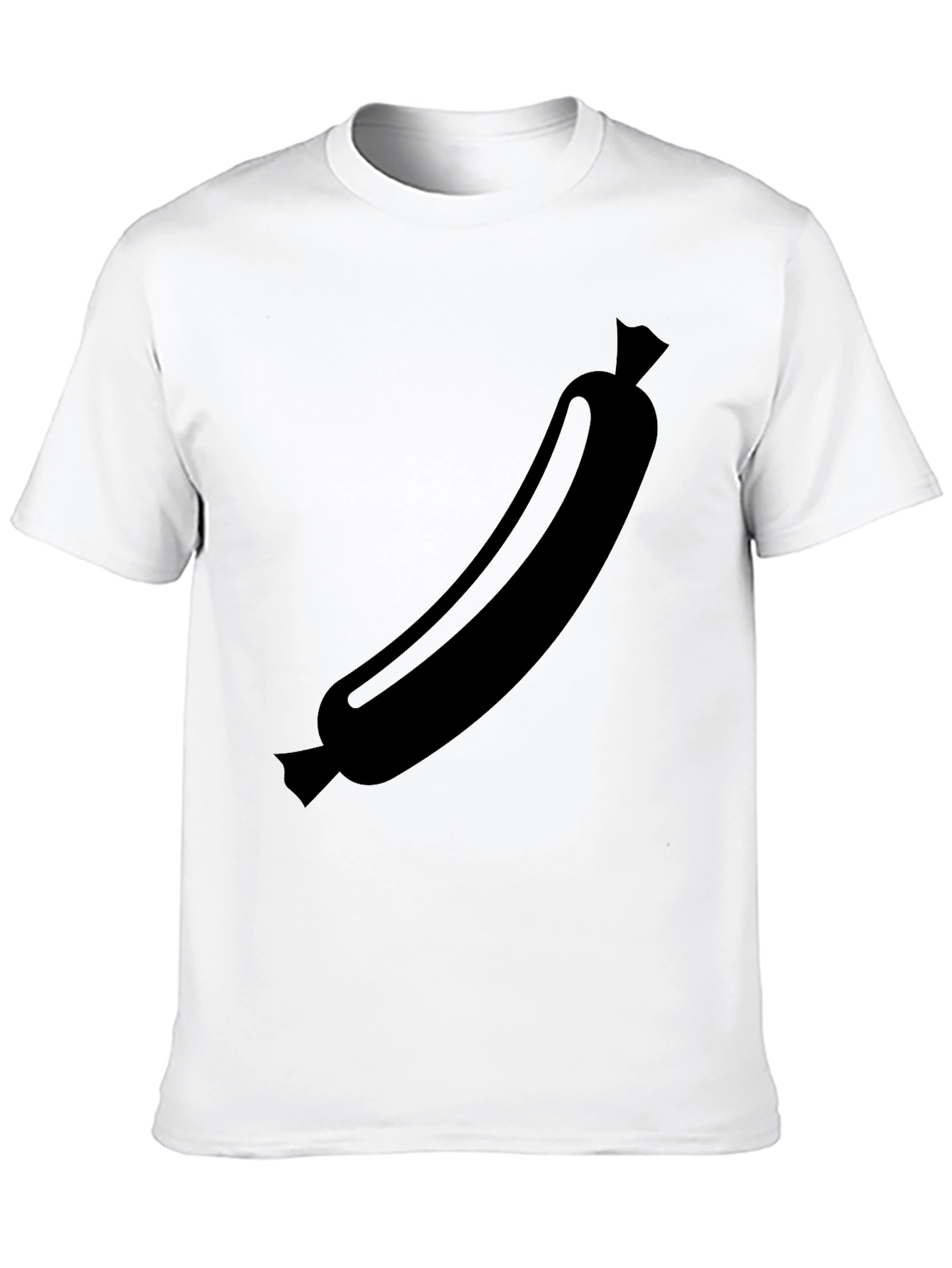 Black Black Sausage Graphic Tee - Funny Food Shirt view 10