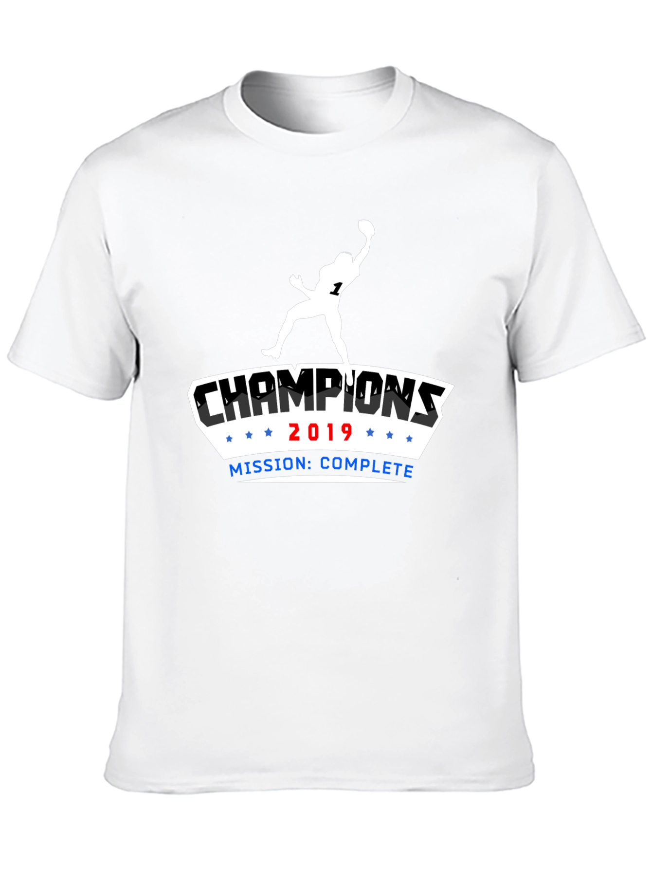 Black Champions 2019 Football T-Shirt - Mission Complete view 10