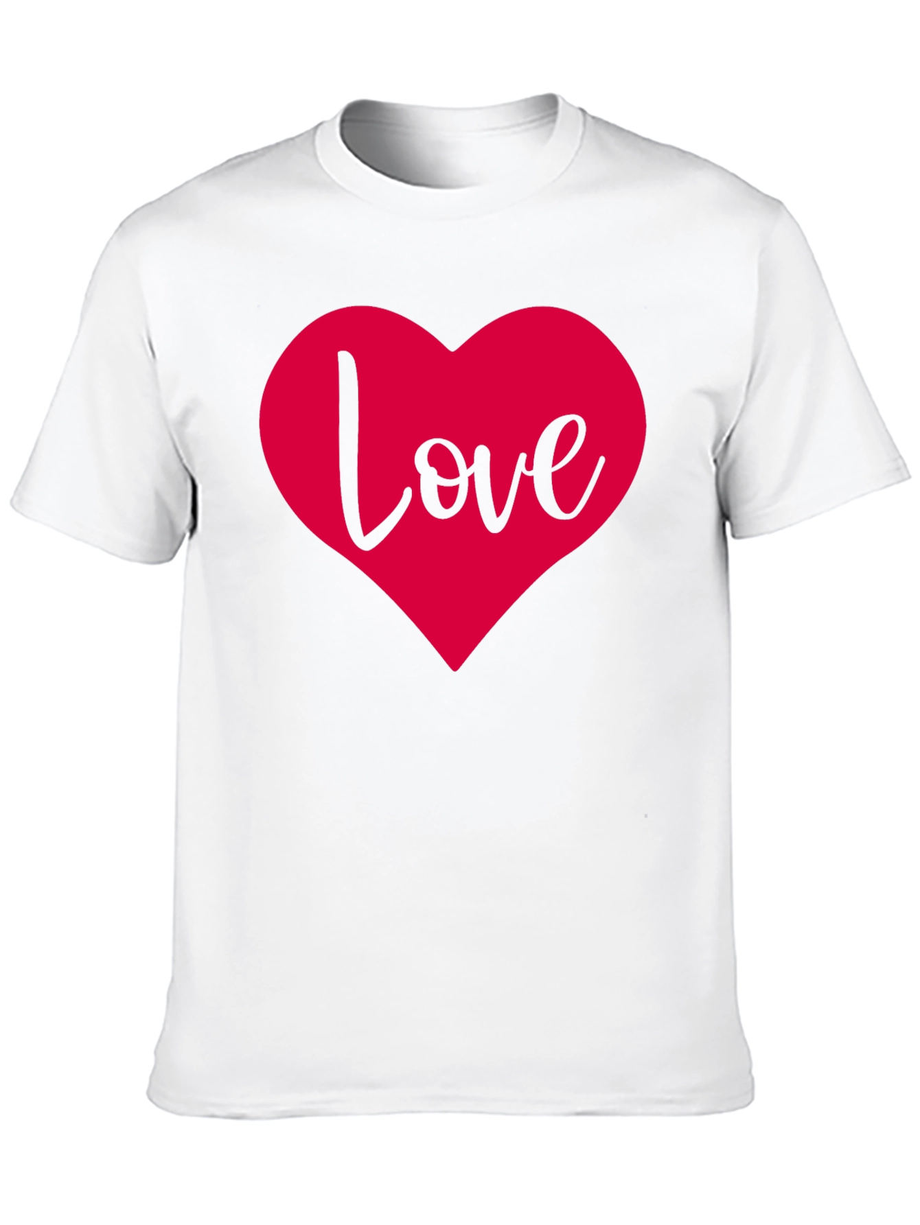 Black Love Heart Graphic Black T-Shirt view 10