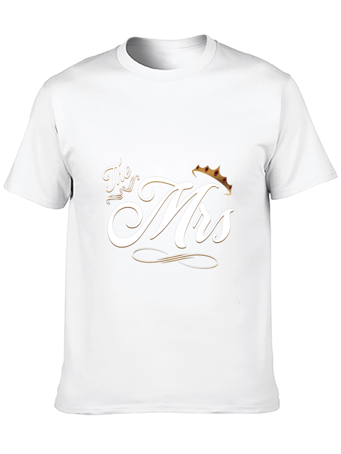 Black The Mrs. T-Shirt - Newlywed Gift view 10