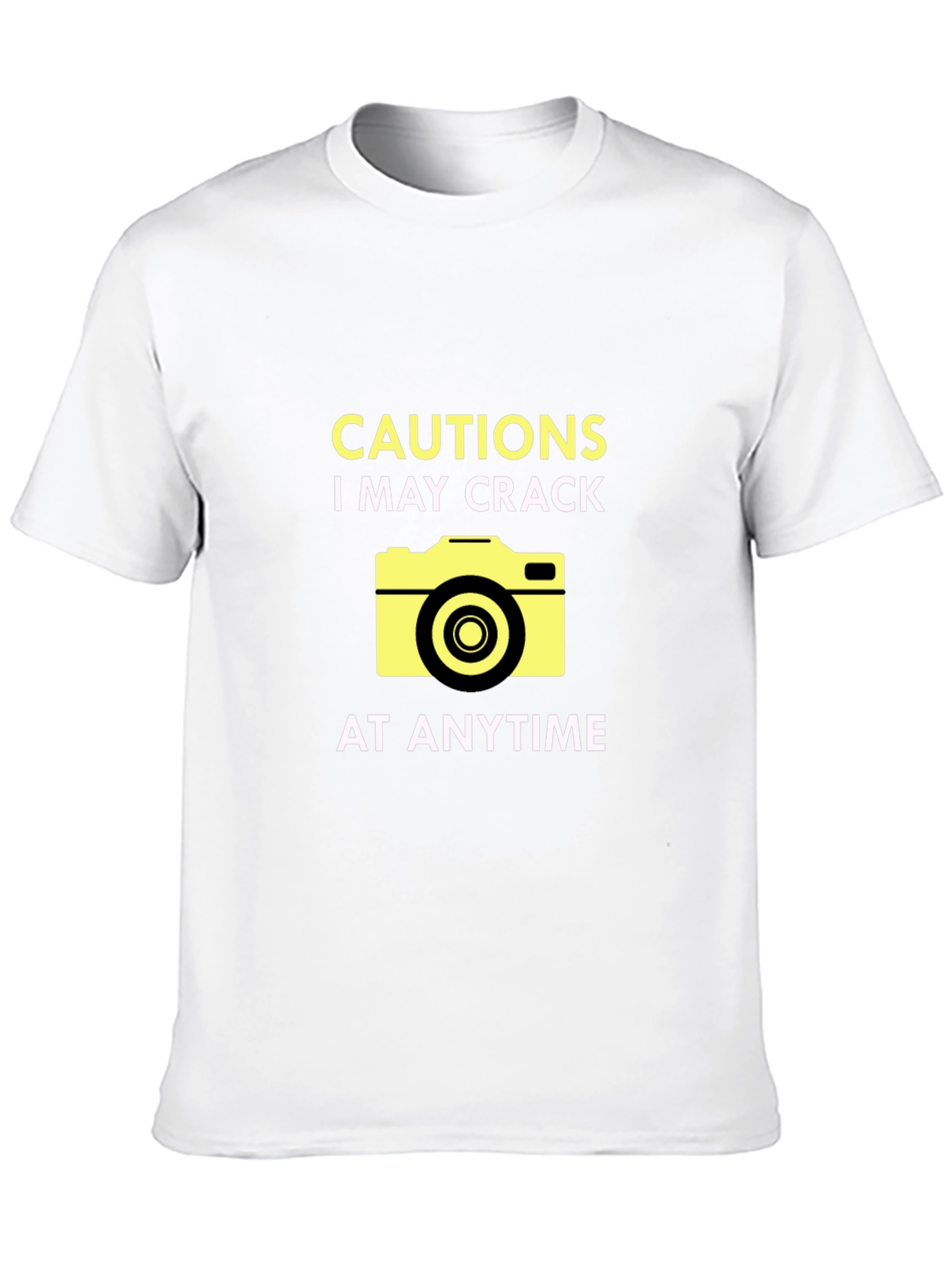 Black Funny Camera Humor T-Shirt view 10