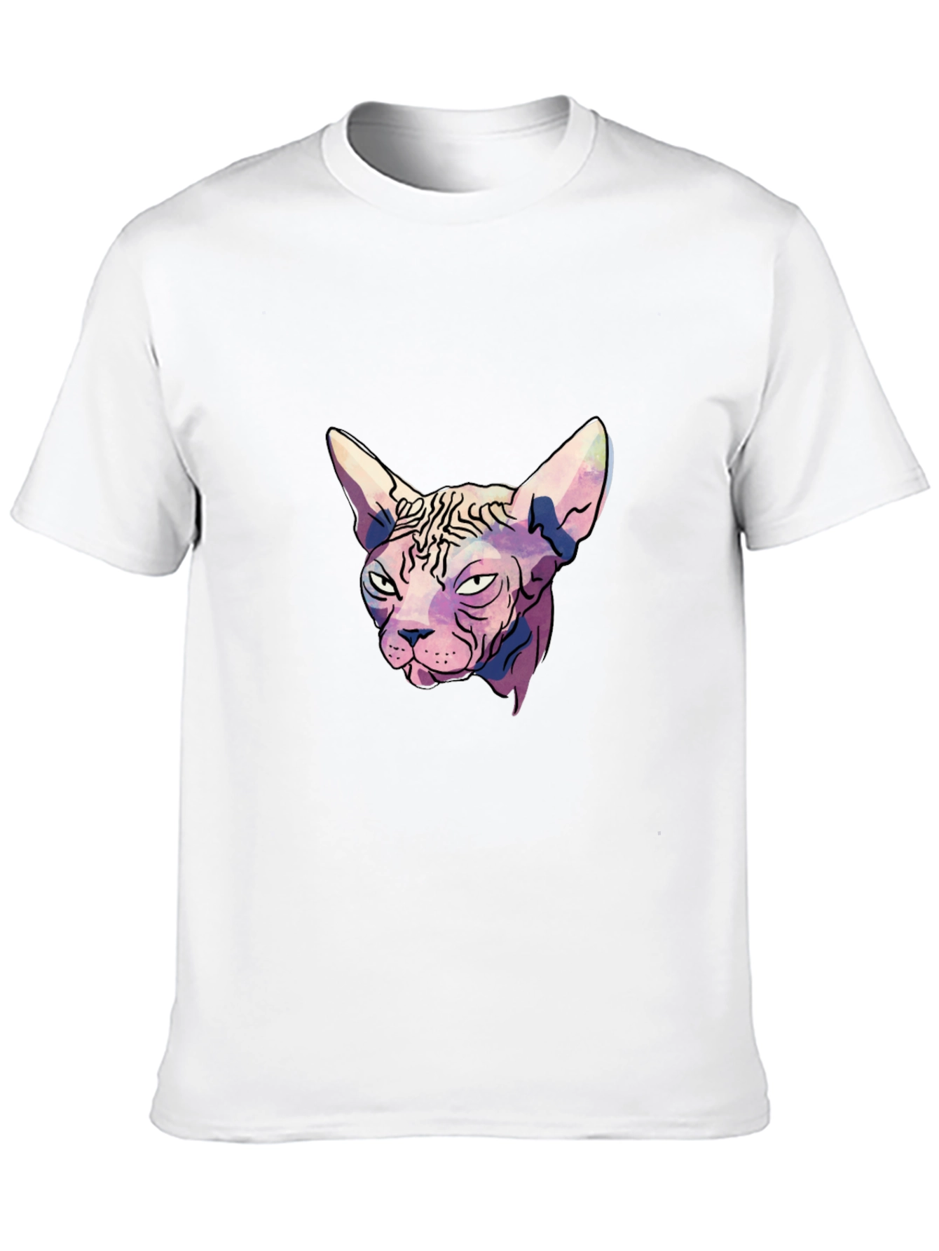 Black Sphynx Cat Graphic T-Shirt - Unique Design view 10
