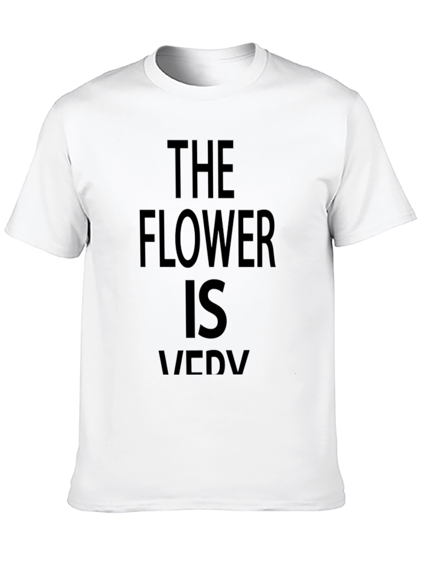 Black The Flower is Very Funny Black T-Shirt view 10
