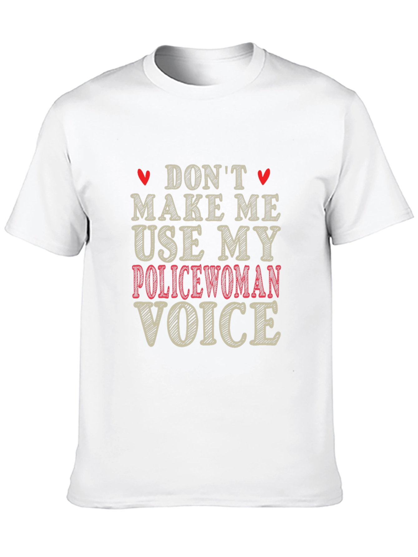 Black Don't Make Me Use My Policewoman Voice Graphic Tee view 10