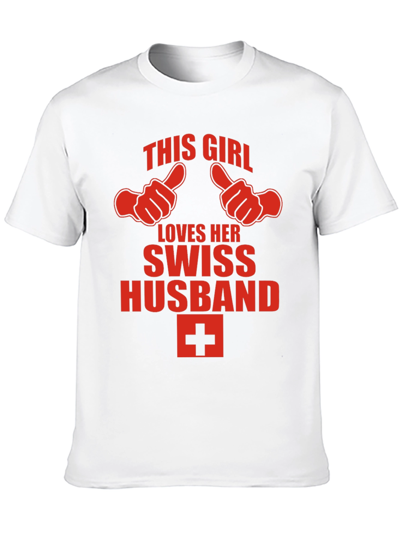 Black Funny Swiss Husband Graphic Tee view 10