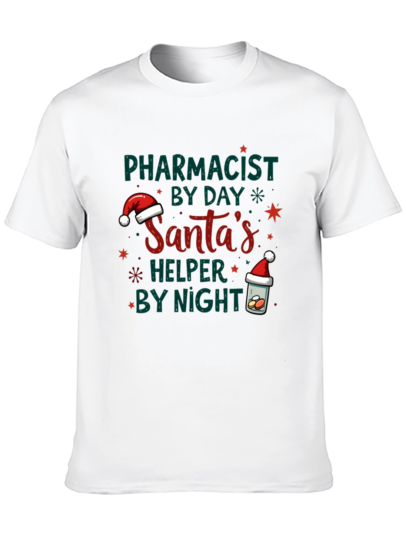 Black Pharmacist Santa's Helper Tee view 10