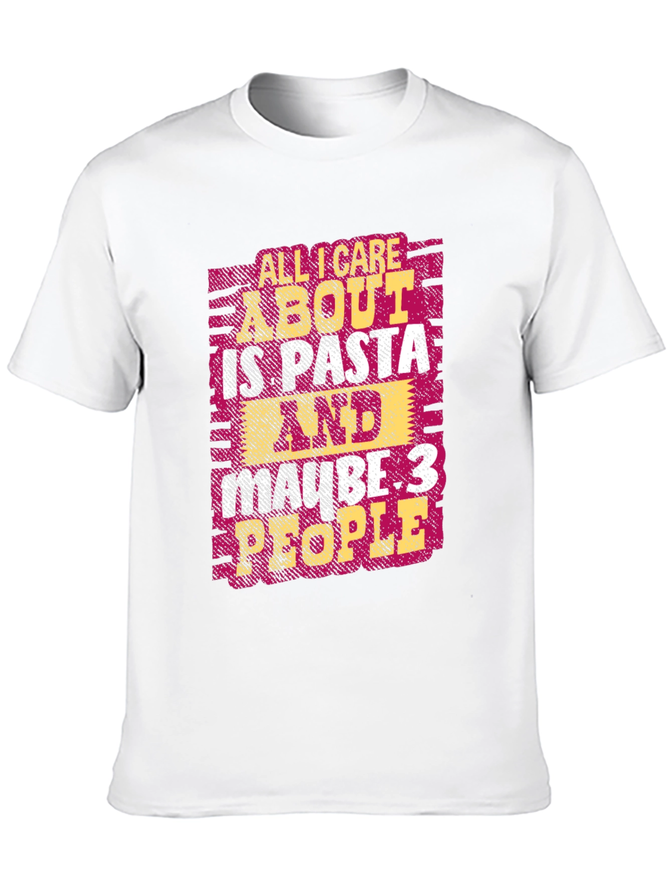 Black Pasta Lover T-Shirt - Funny Graphic Tee view 10