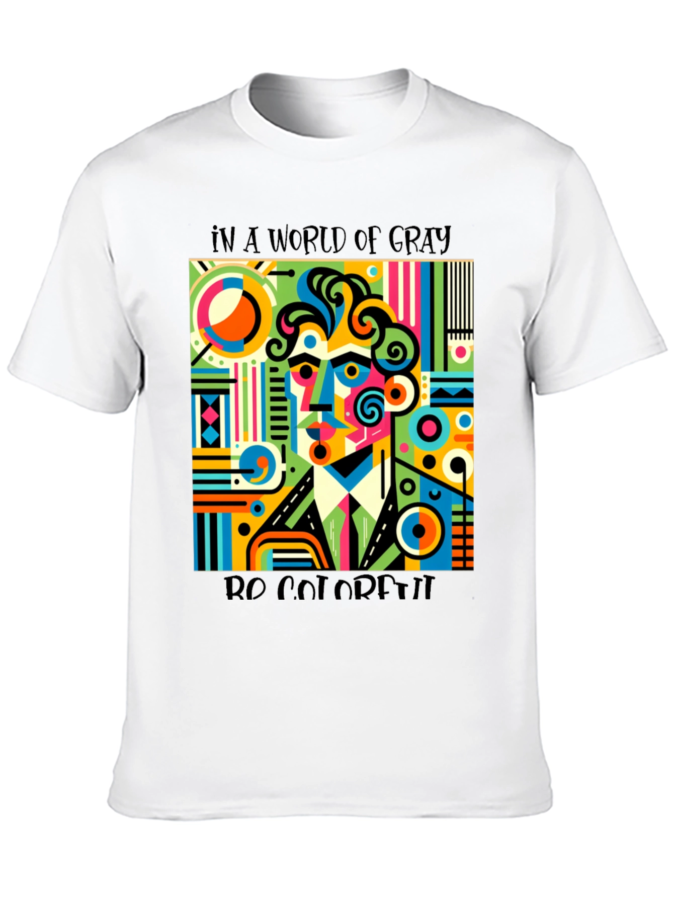 Colorful Abstract Art T-Shirt - Be Colorful - 10