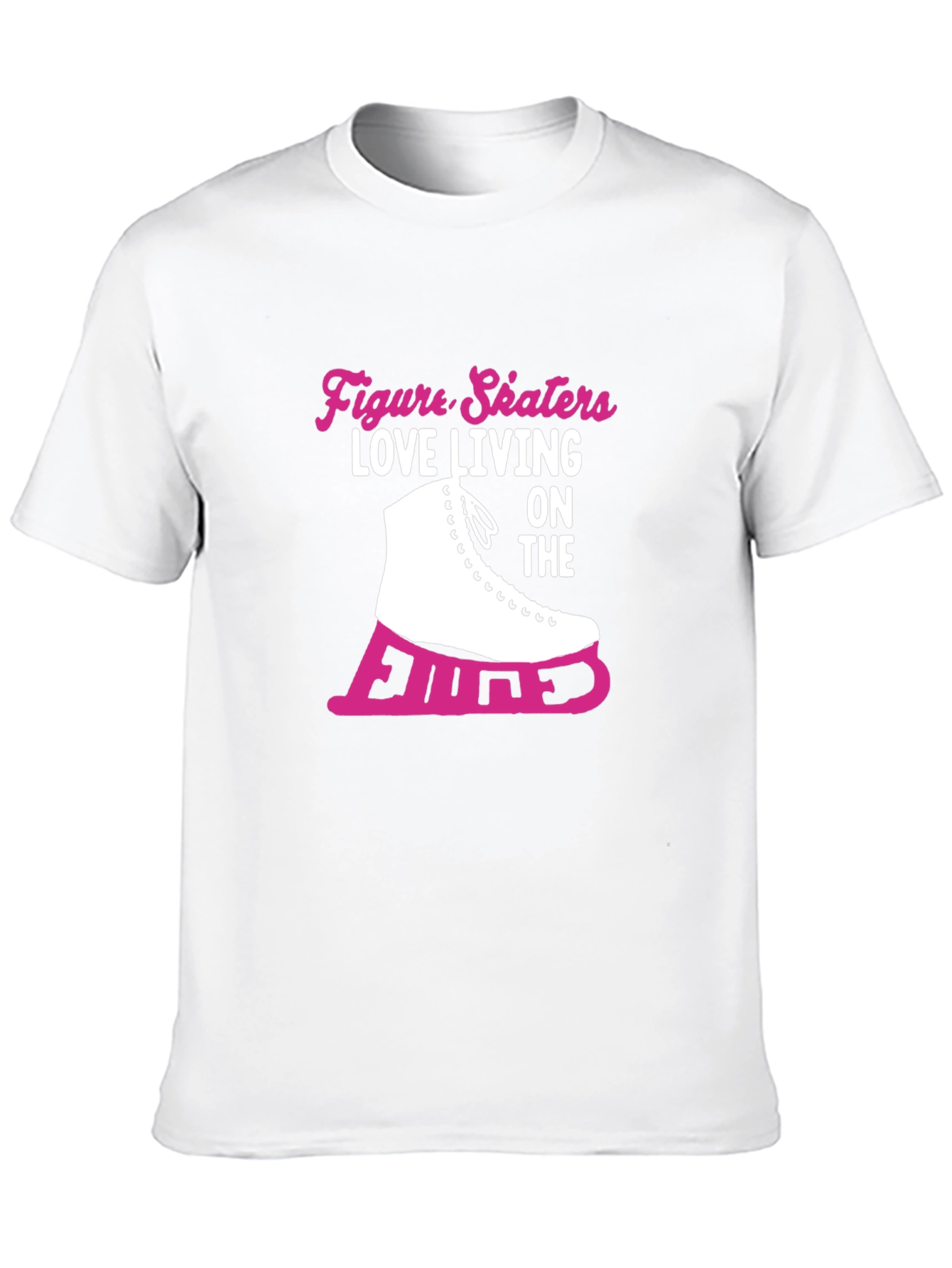 Black Figure Skaters Love Living on the Edge T-Shirt view 10