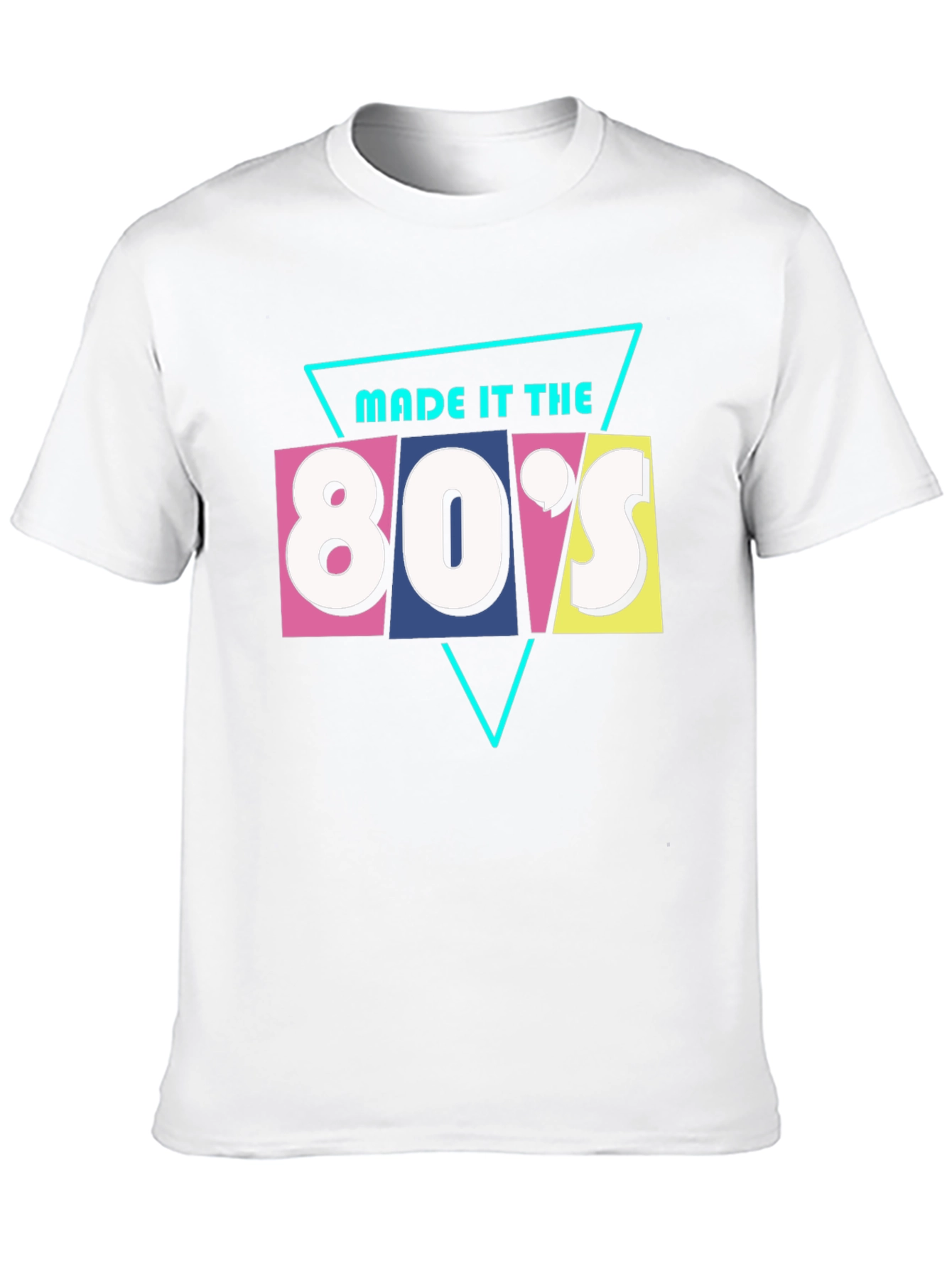 Black Made it the 80s Graphic Tee - Retro Style view 10