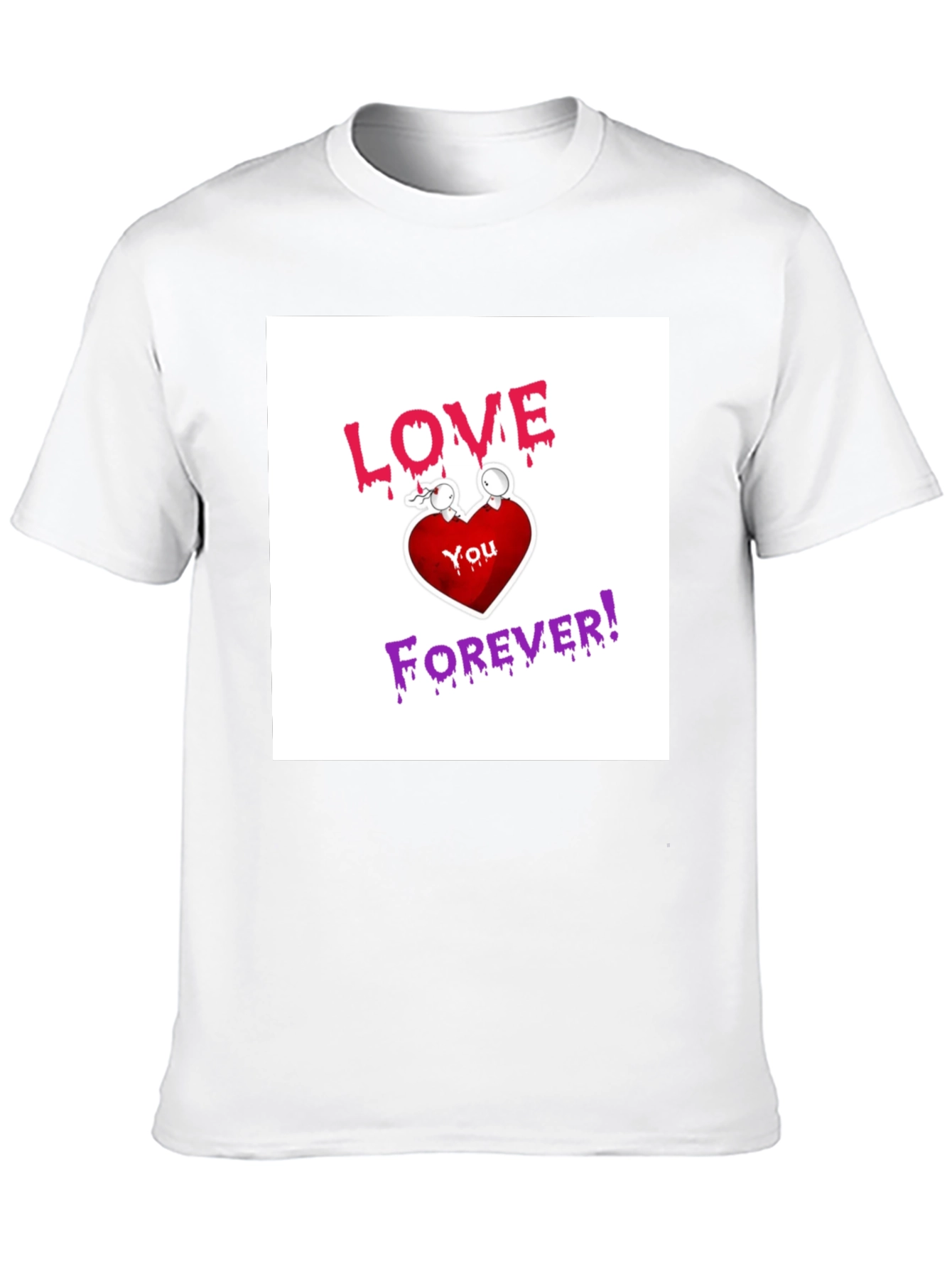 Black Love You Forever Graphic T-Shirt view 10