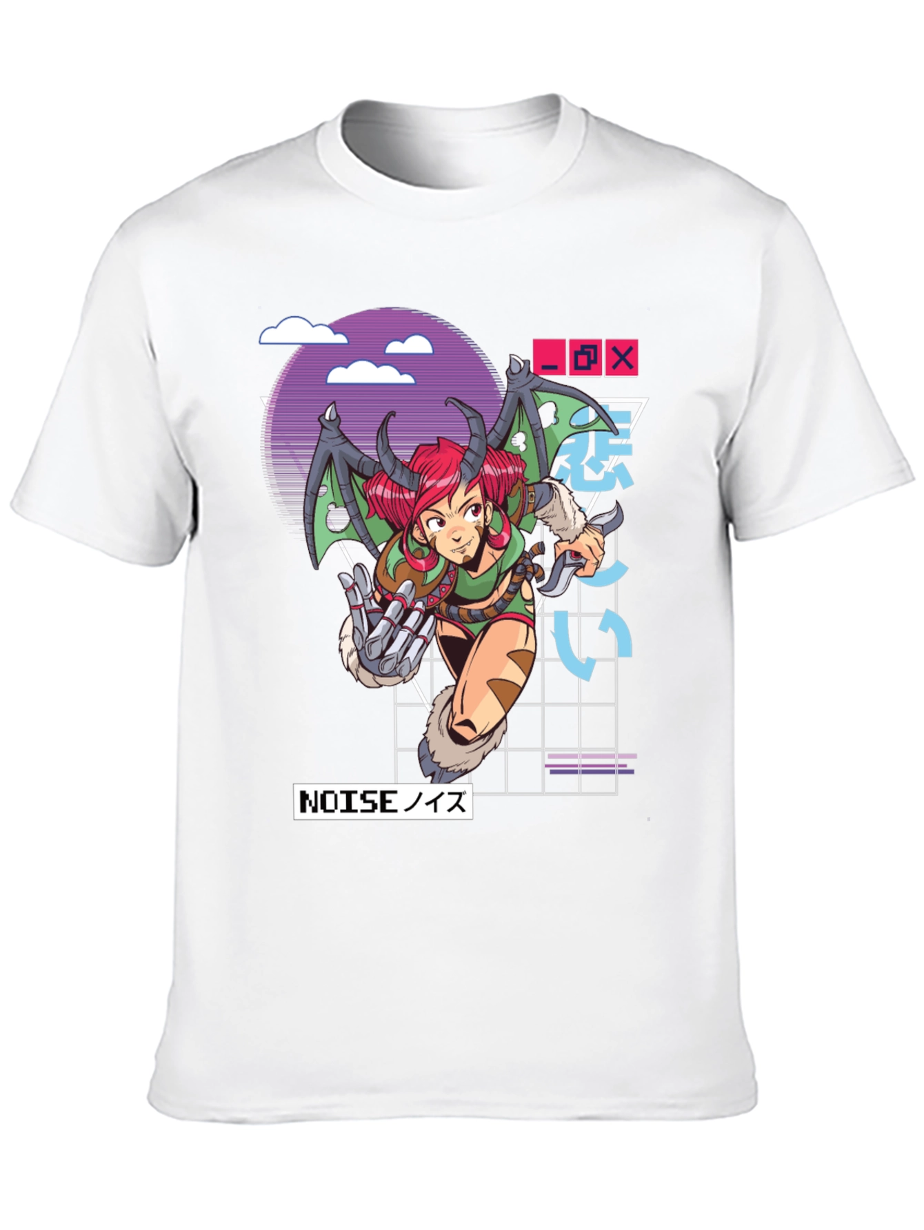 Black Anime Girl Graphic T-Shirt view 10