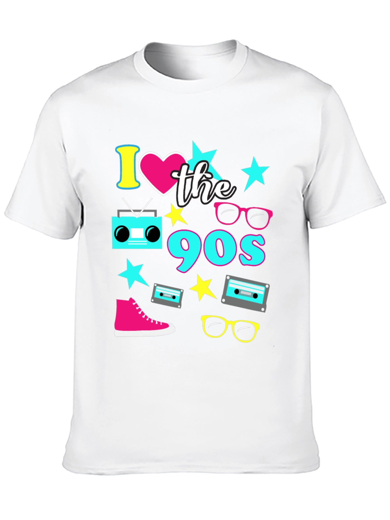 I Love the 90s Black T-Shirt - 10