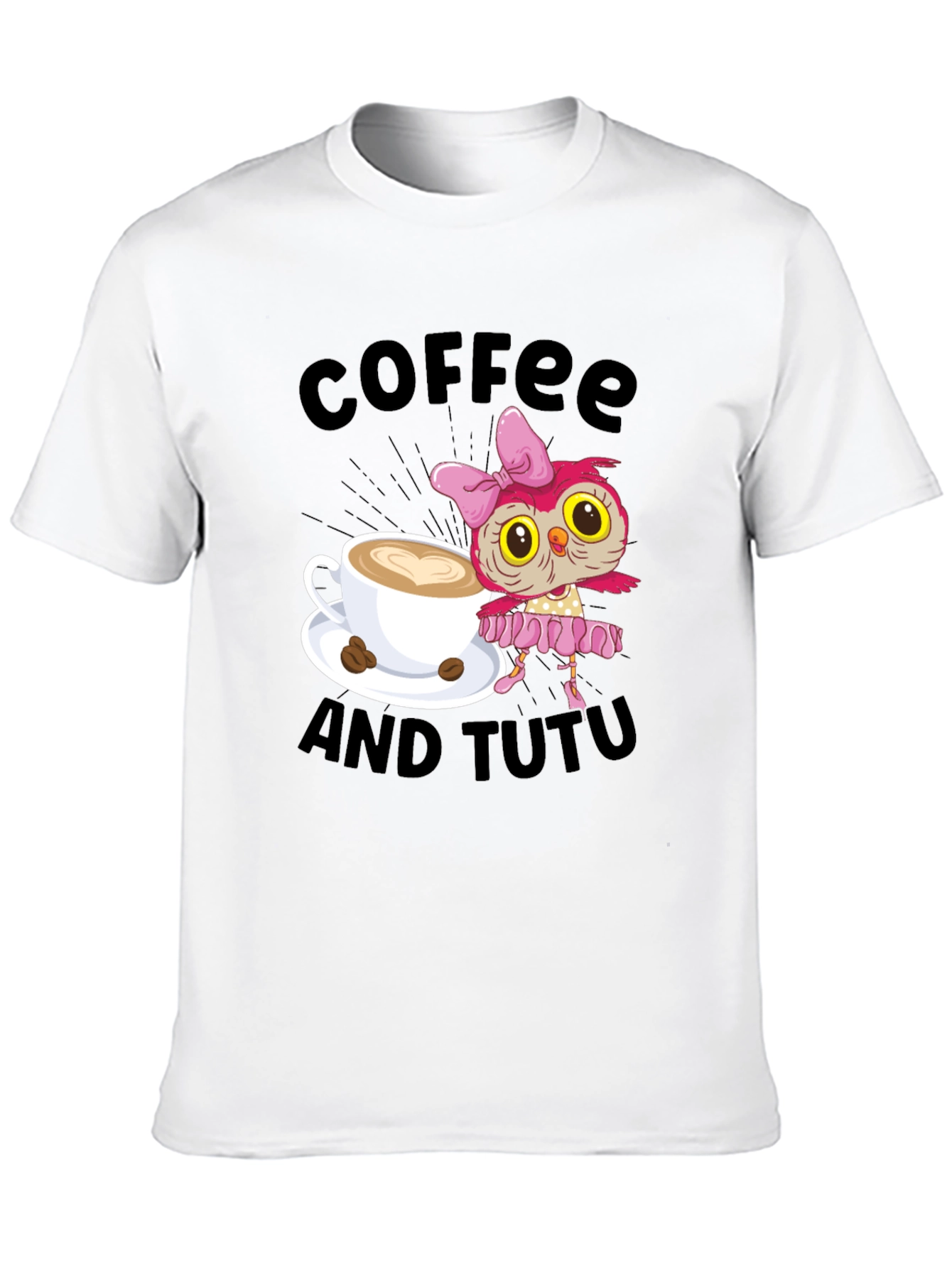 Black Coffee and Tutu Graphic Tee view 10