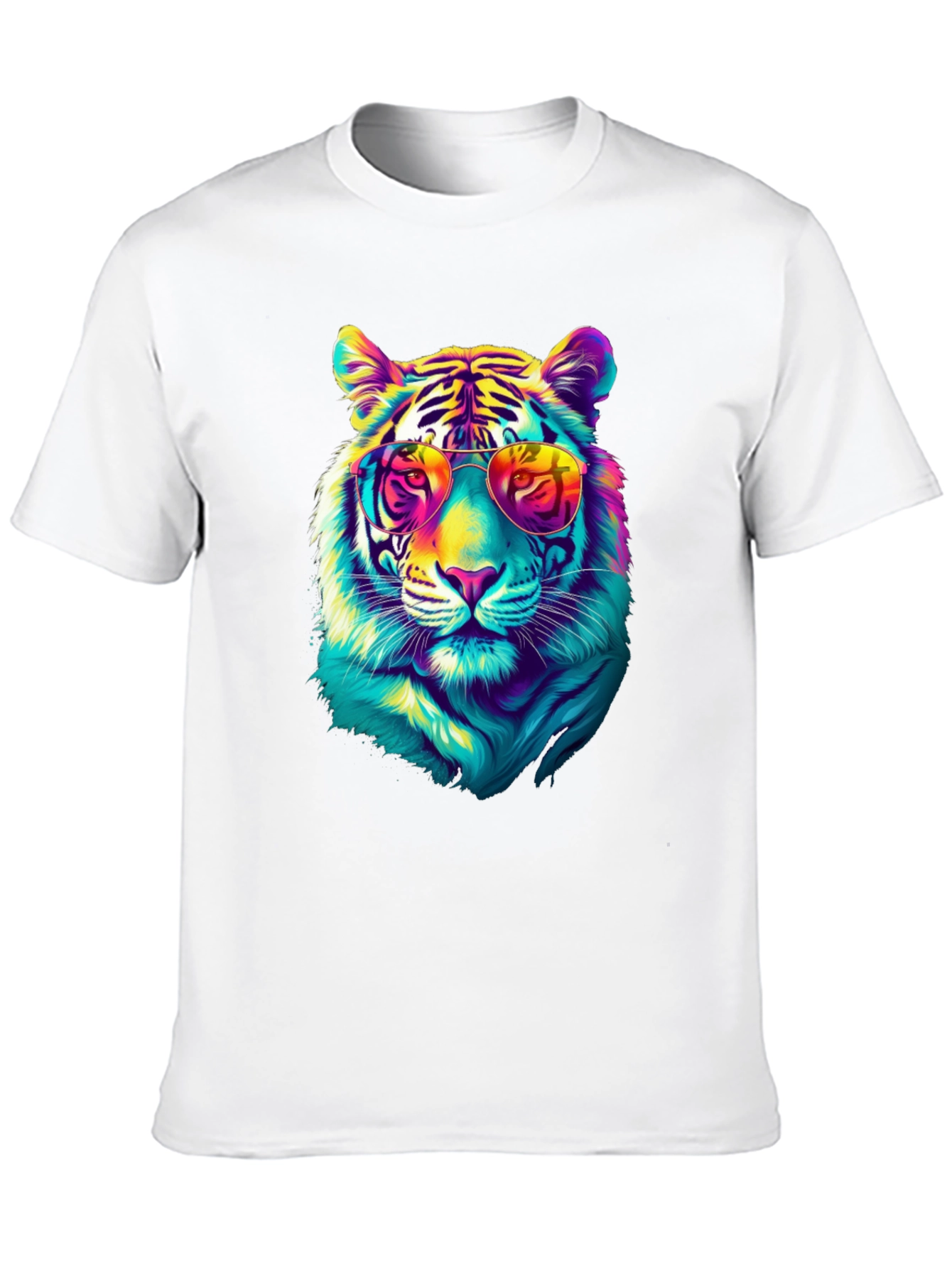 Black Cool Tiger Graphic Tee - Black view 10