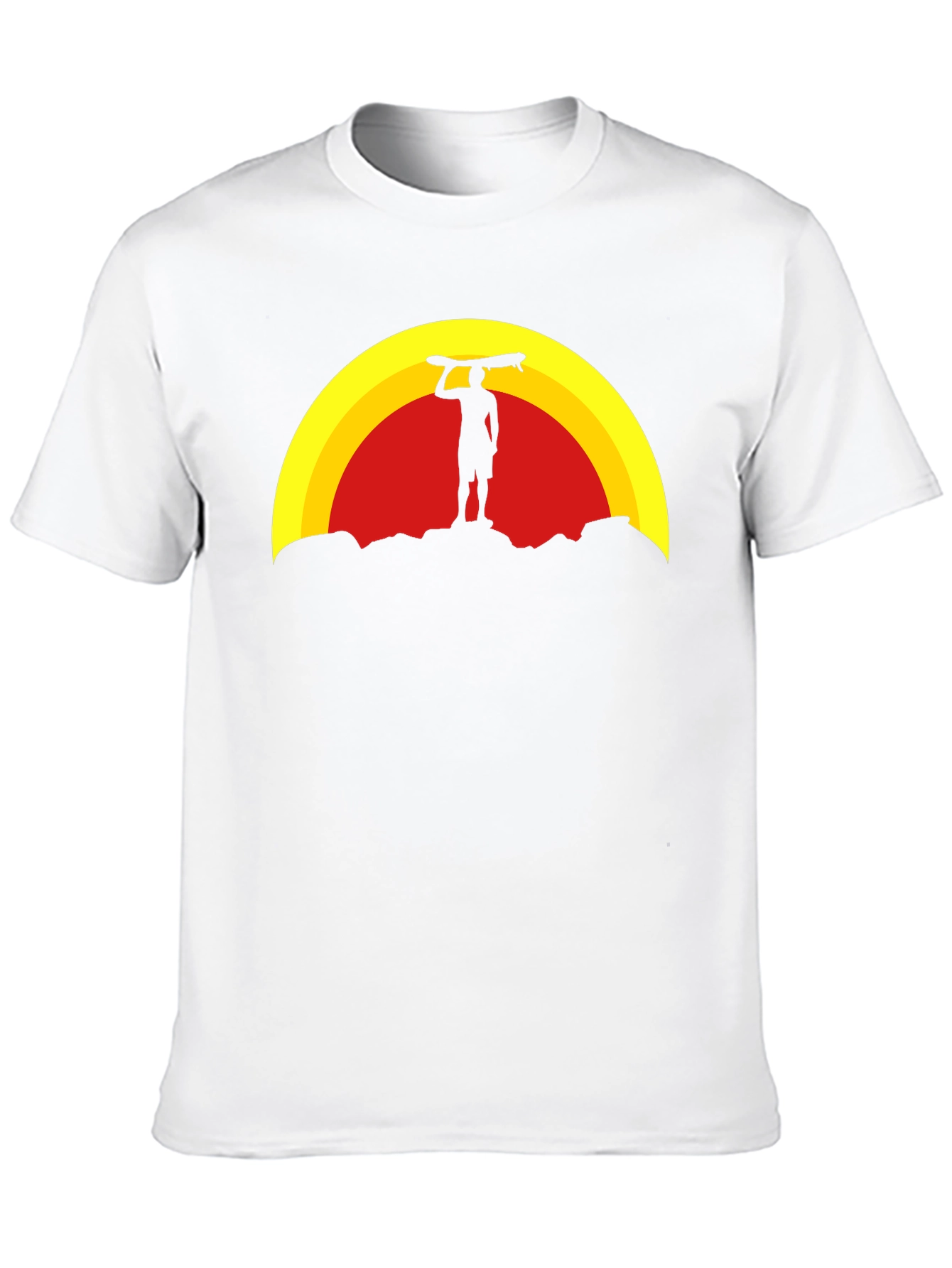 Black Sunset Surfer Graphic Tee - Black view 10