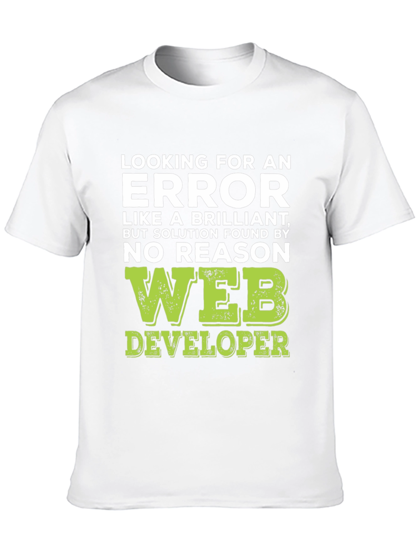 Black Web Developer T-Shirt: Finding Errors Brilliance view 10
