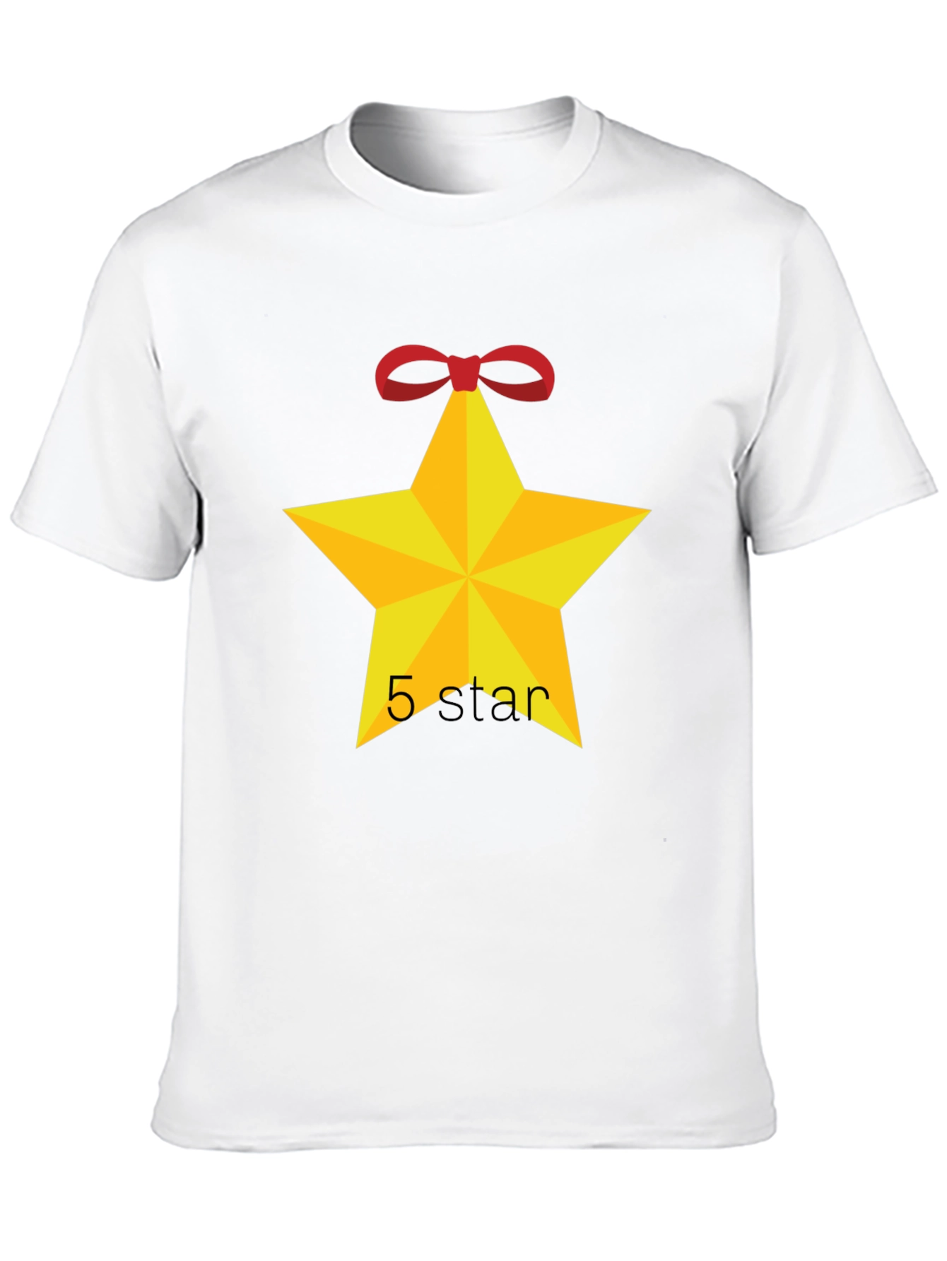 Black Five Star Holiday T-Shirt view 10