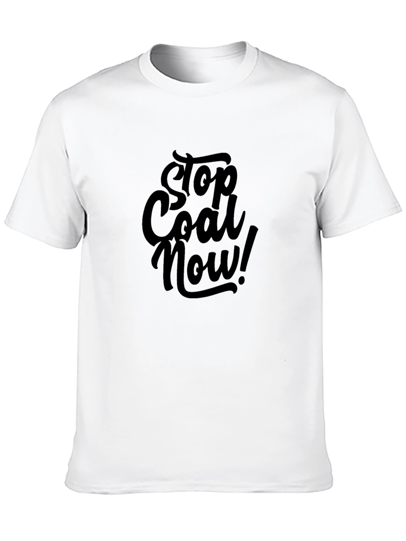 Black Stop Coal Now Graphic Tee - Black Unisex Shirt view 10