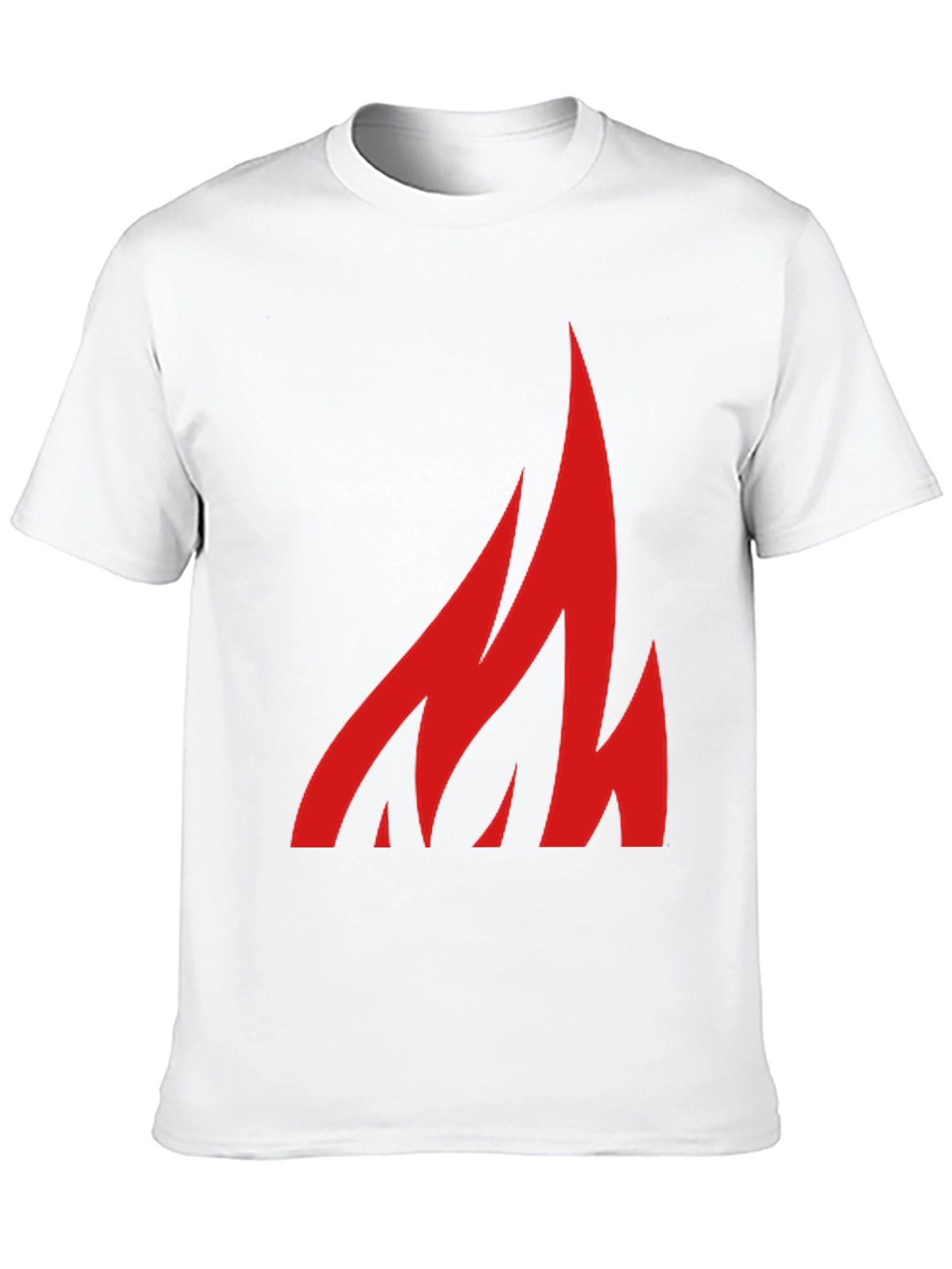 Black Bold Flame Graphic Tee - Black Cotton Casual Shirt view 10