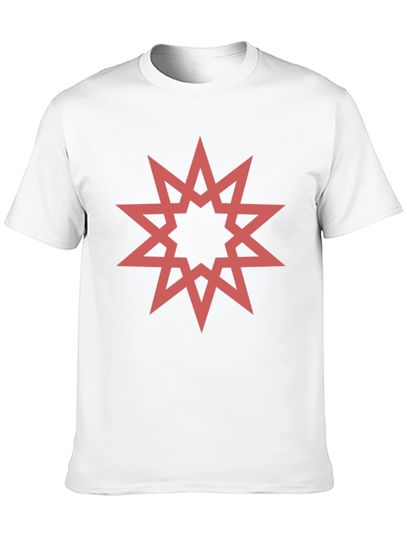 Black Geometric Star Graphic Black T-Shirt view 10