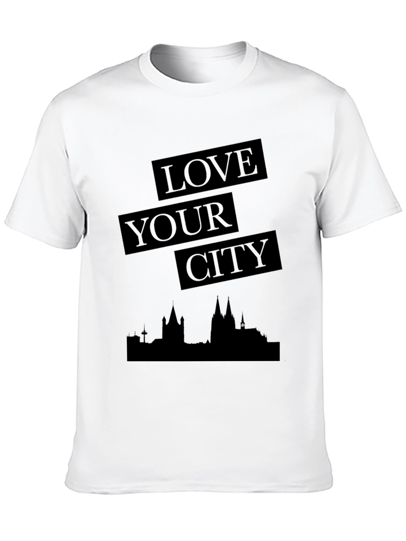 Black Love Your City Black Graphic Tee - Stylish Urban Design view 10
