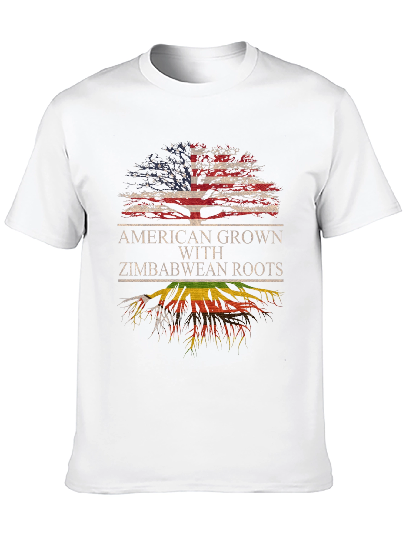 American Grown Zimbabwean Roots Graphic Tee - 10
