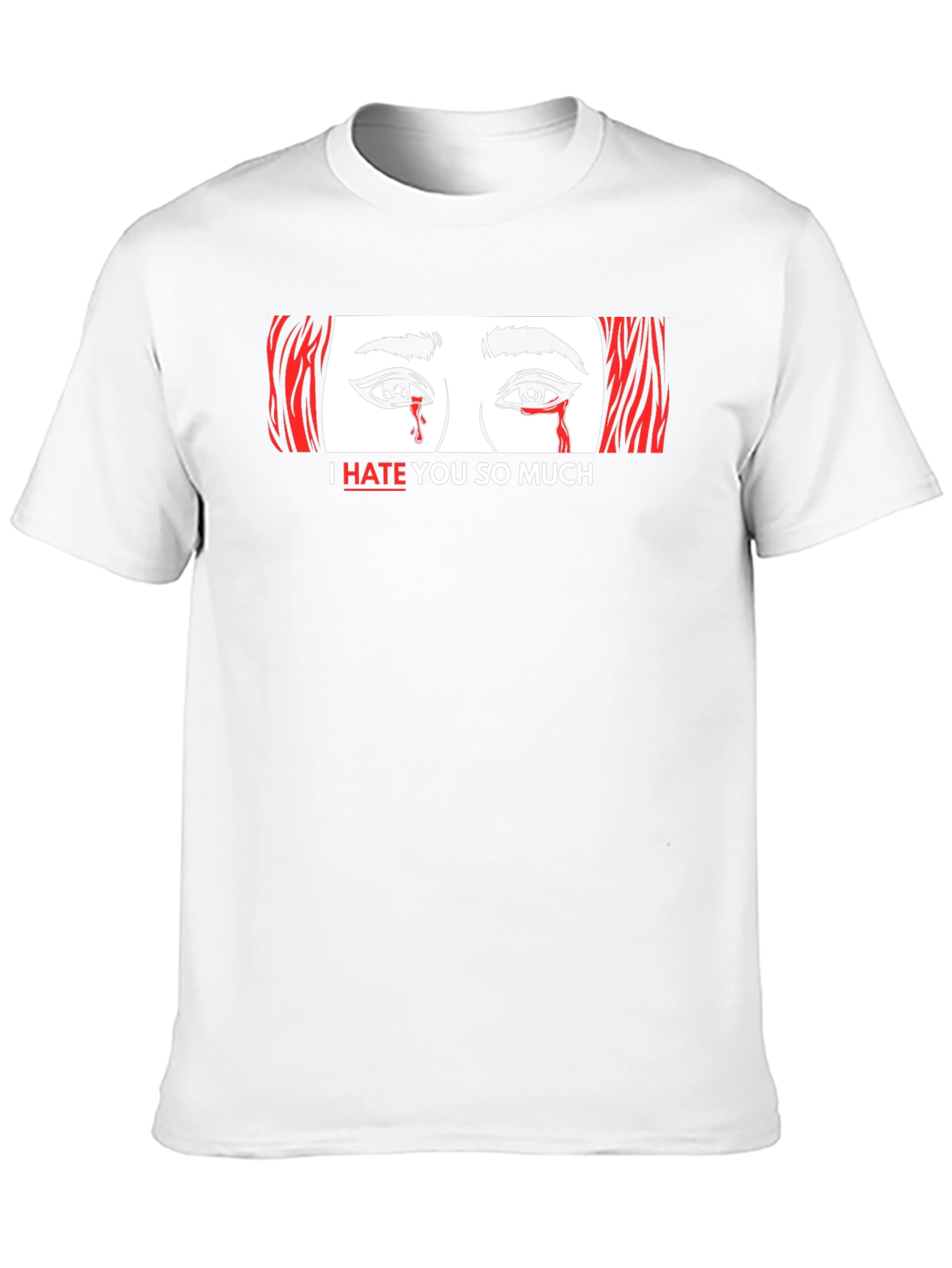 Black I Hate You So Much Graphic Tee view 10