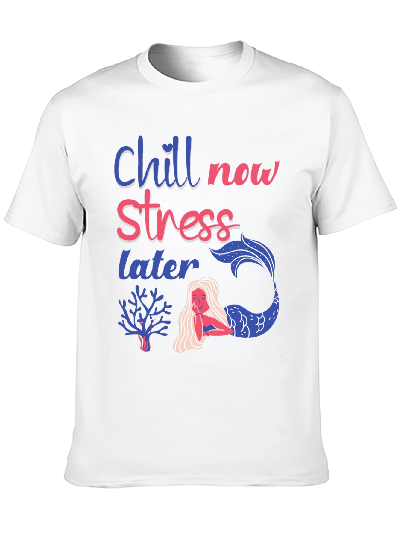 Black Chill Now Stress Later T-Shirt view 10