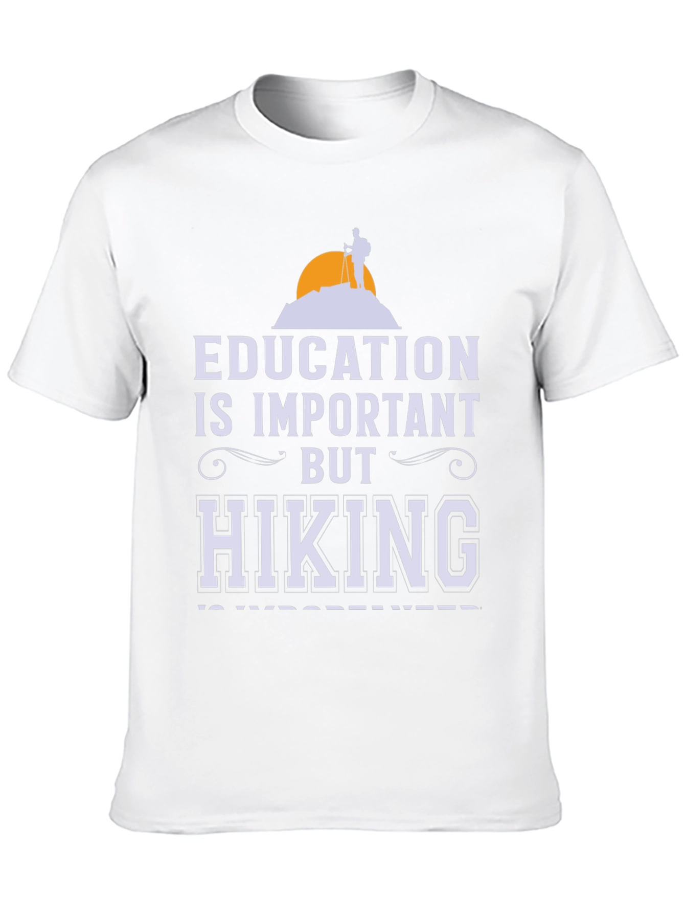 Black Education vs Hiking Graphic Tee view 10