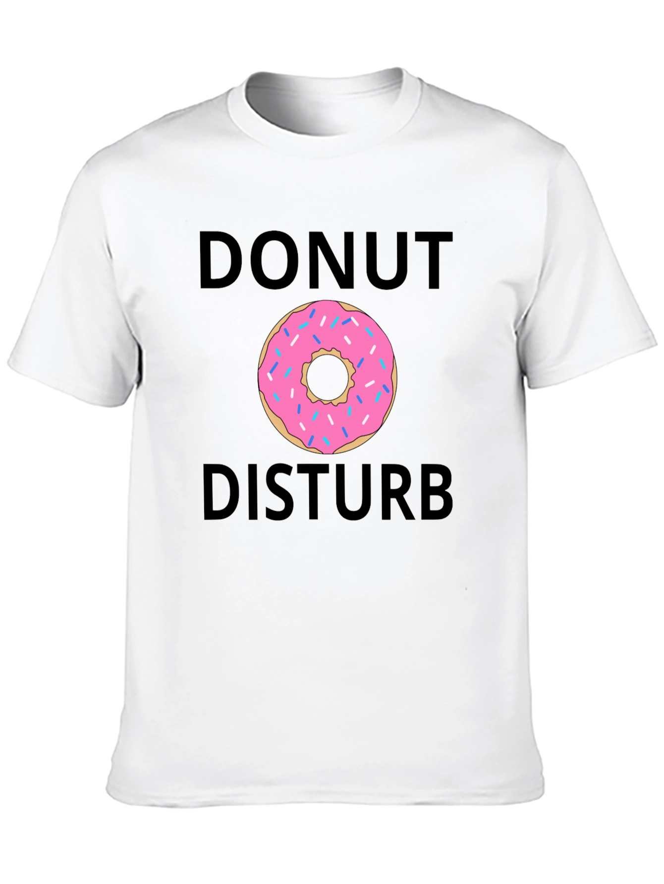 Black Donut Disturb T-Shirt - Funny Graphic Tee view 10