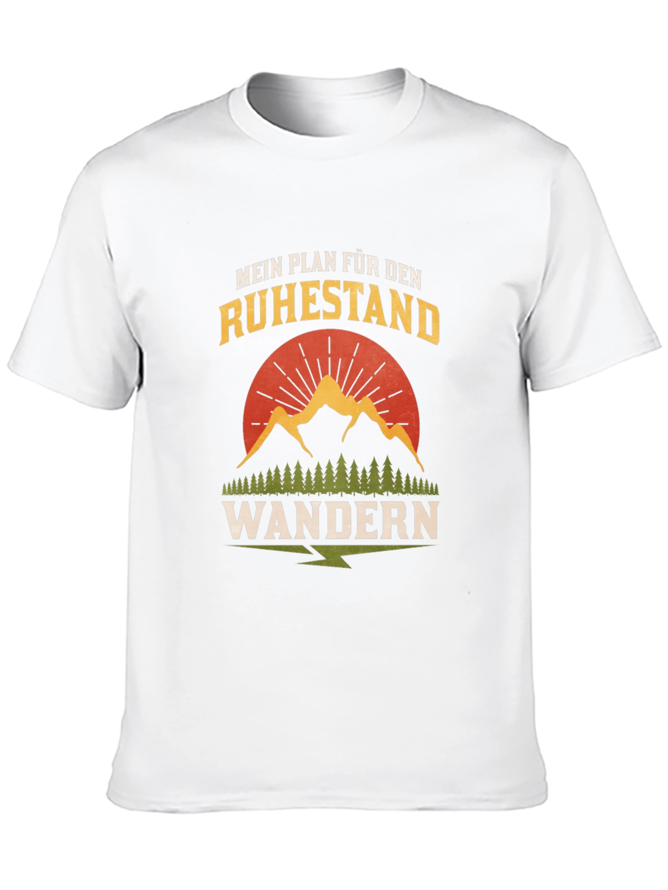 Black Retirement Hiking Plan T-Shirt view 10