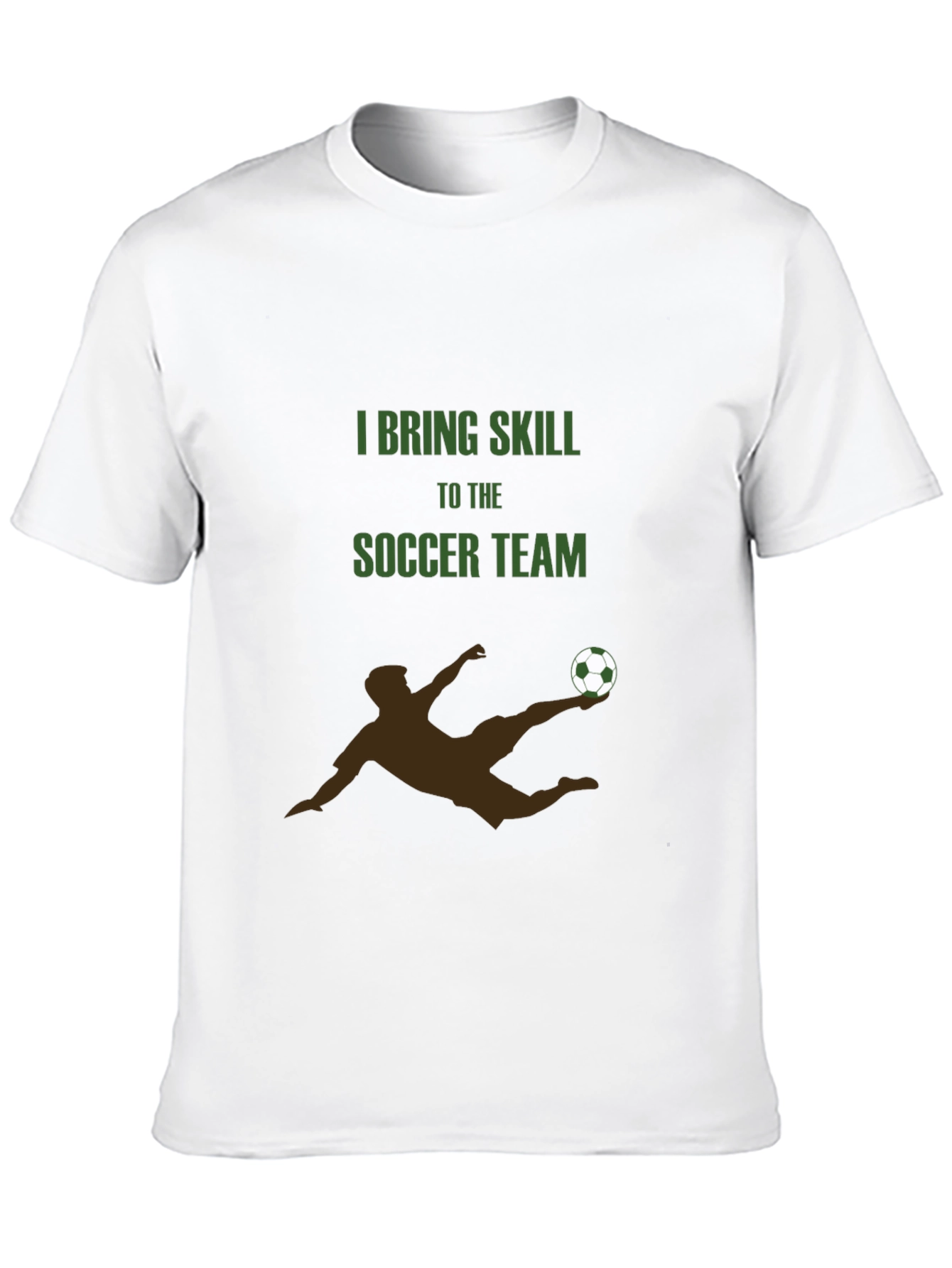 Black Soccer Team Skill T-Shirt view 10