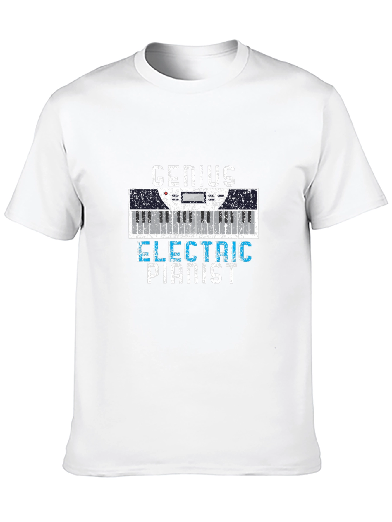 Black Genius Electric Pianist T-Shirt - Musician Apparel view 10