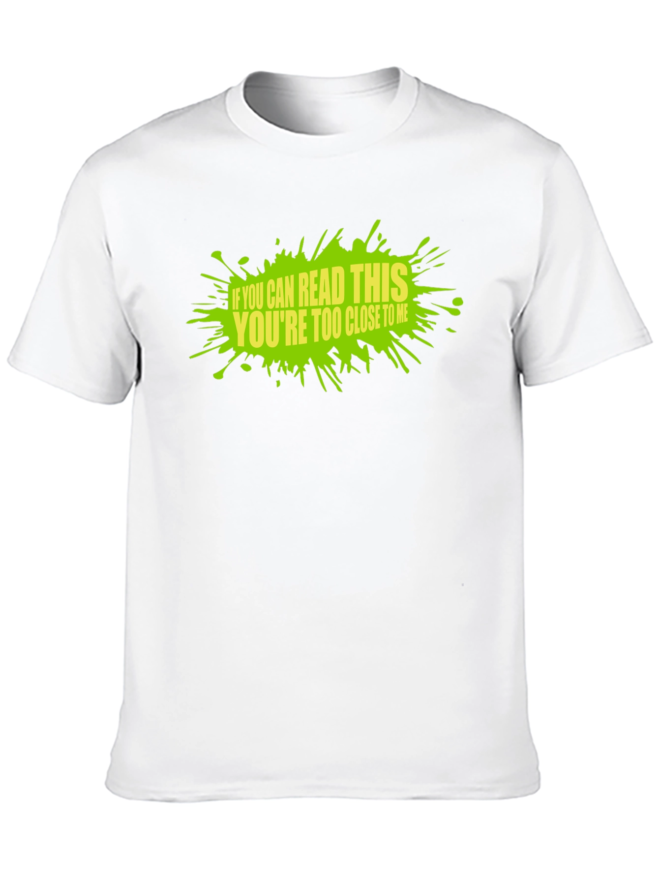 Black Funny Social Distance T-Shirt - If You Can Read This! view 10