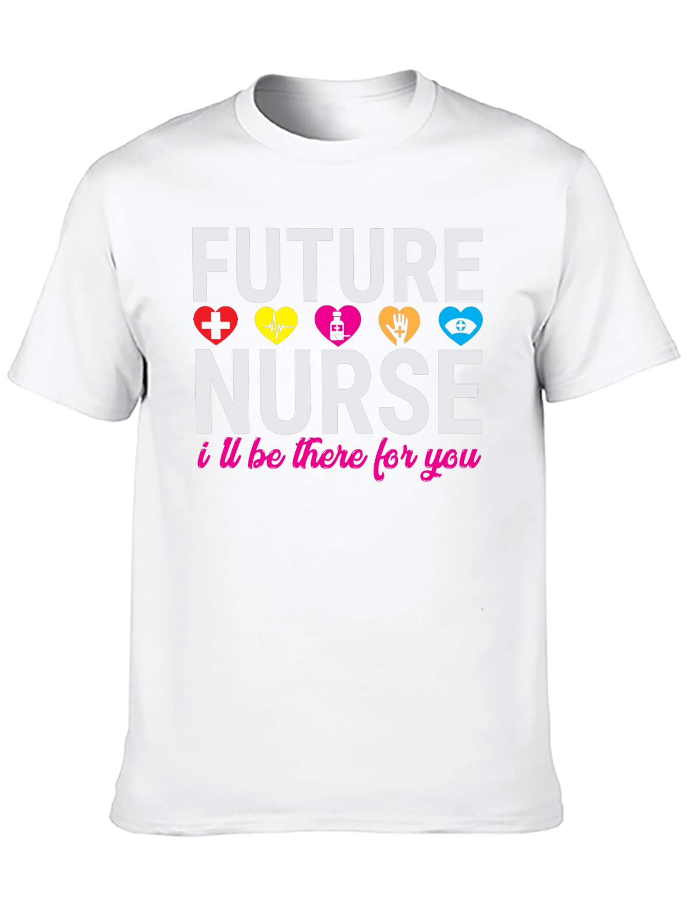 Black Future Nurse T-Shirt: Healthcare Hero Apparel view 10