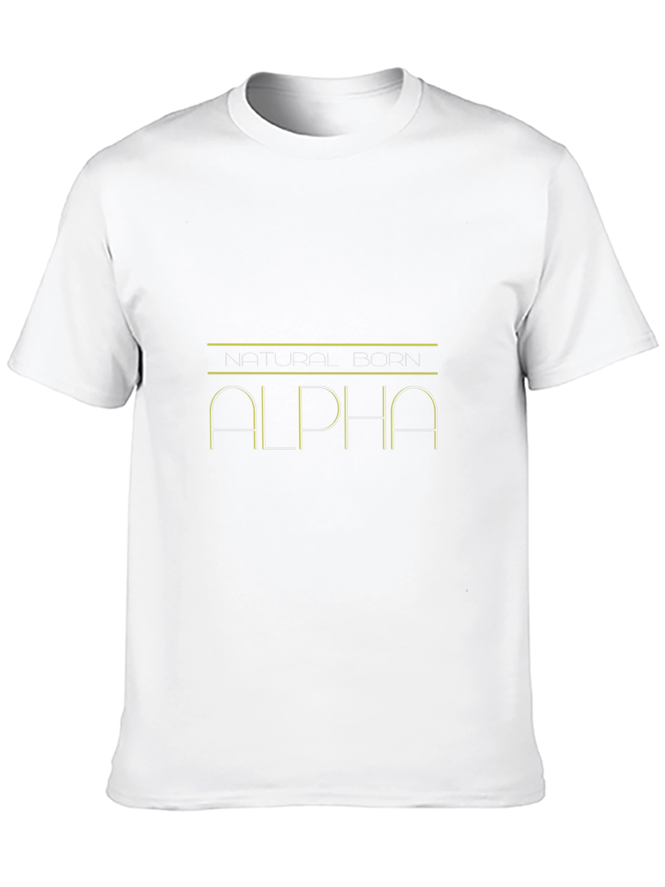 Black Natural Born Alpha Black T-Shirt view 10