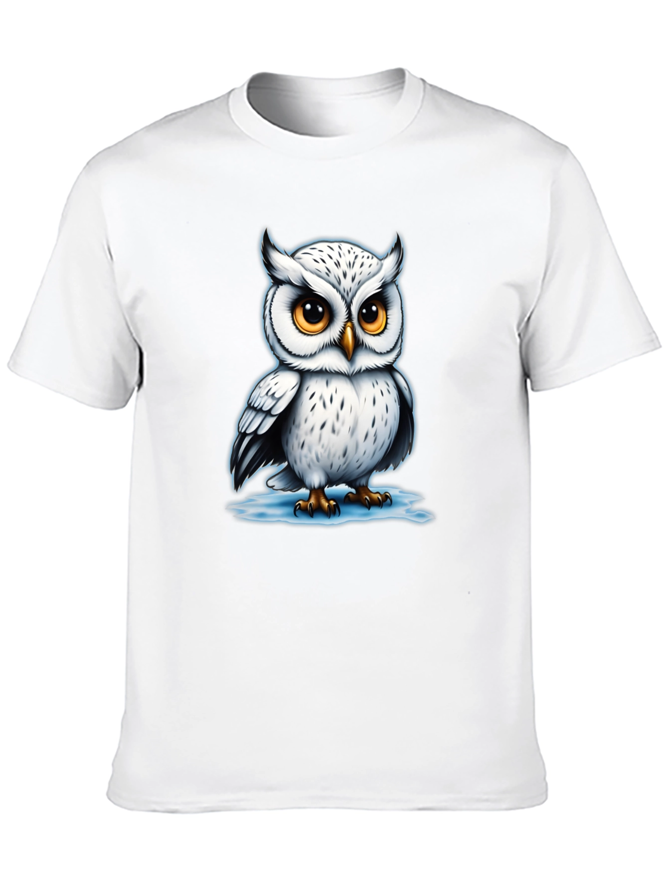 Black Owl Graphic Tee - Cool Bird Lover T-Shirt view 10