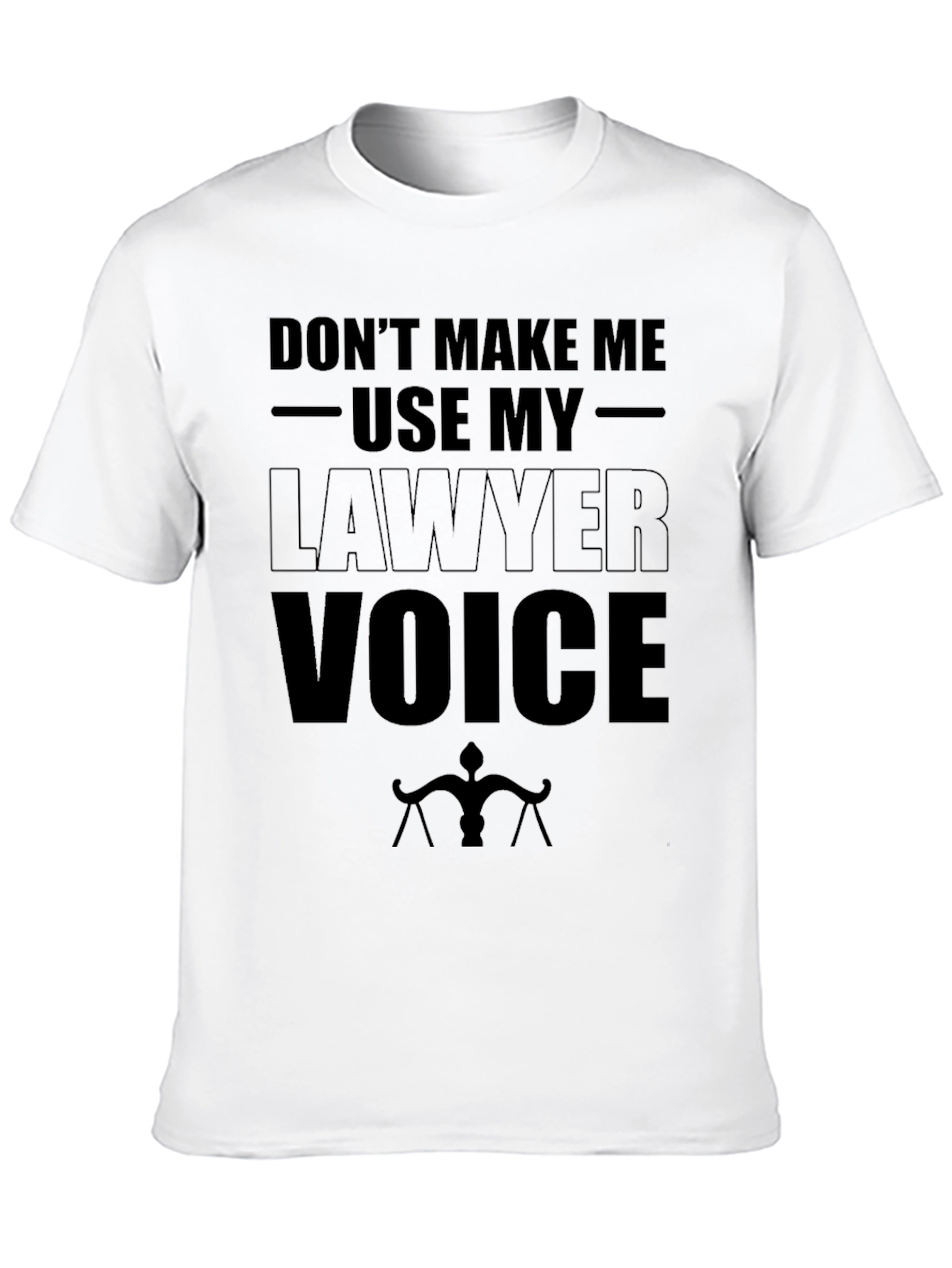 Black Lawyer Voice T-Shirt - Funny Attorney Gift view 10