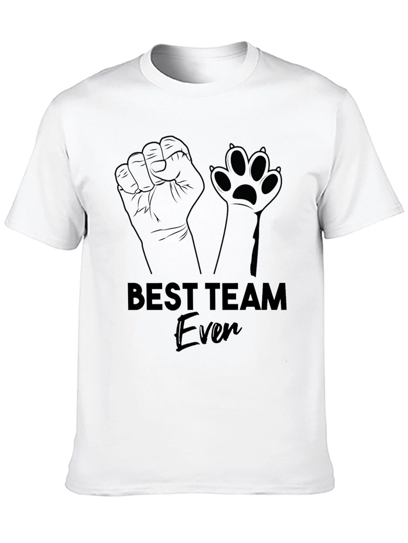 Black Best Team Ever T-Shirt view 10